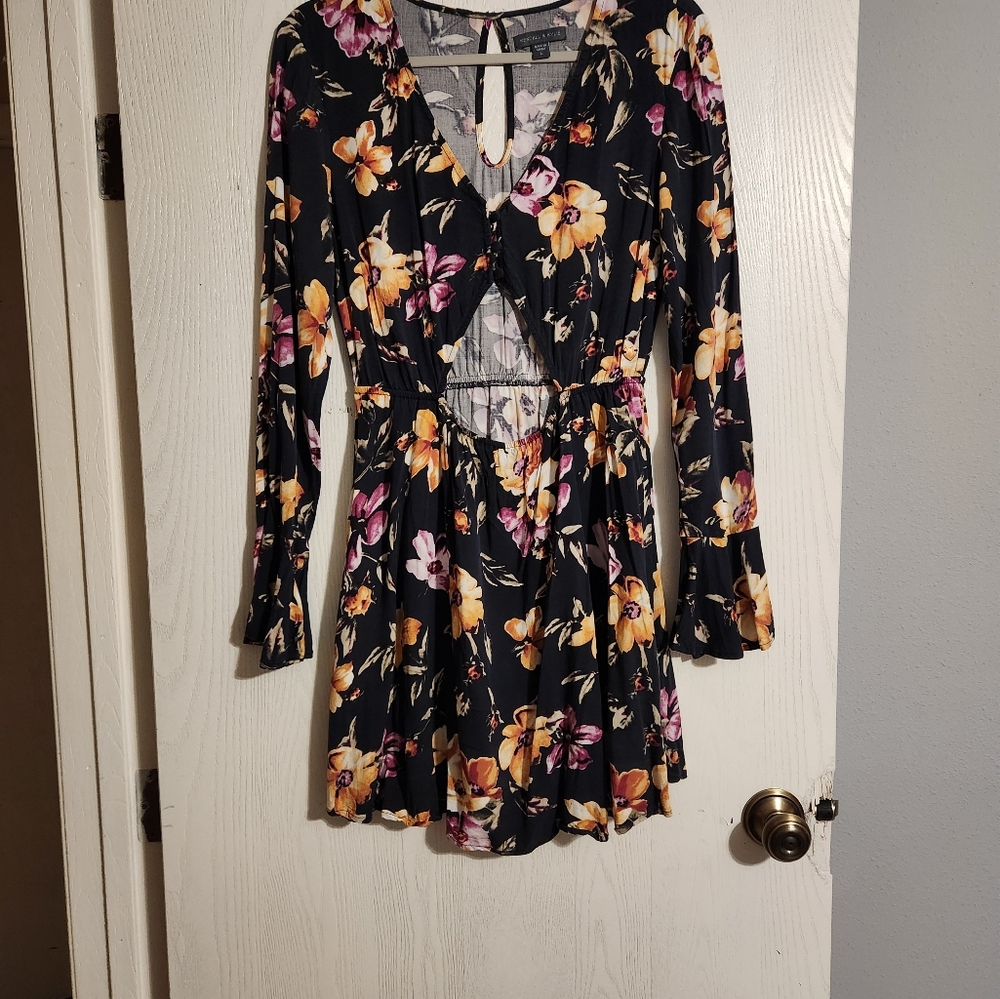 Floral cutout dress